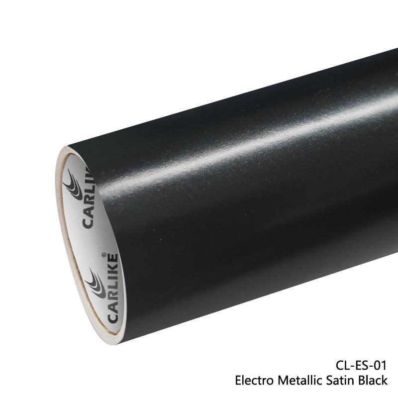 CARLIKE CL-ES-01 Électro Métallisé Satiné Noir Vinyle — 