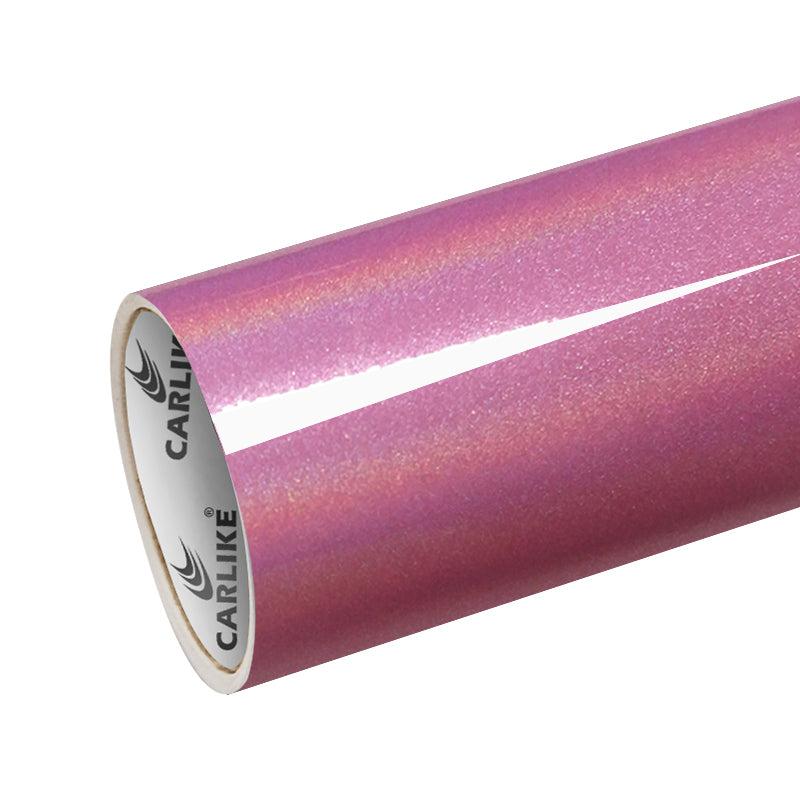CARLIKE CL-IL-08 Irisé Laser Diamant Romantique Rose Vinyle