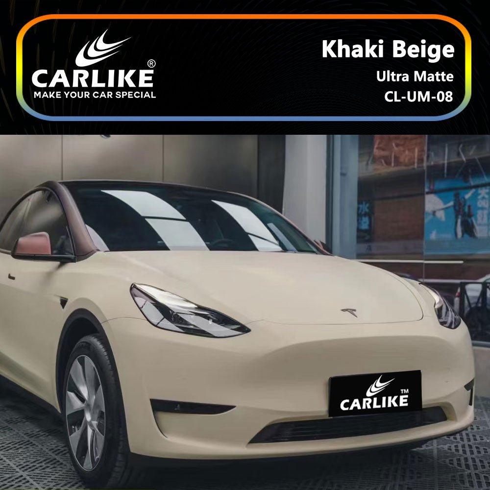CARLIKE CL-UM-08 Ultra Mat Kaki Beige Vinyle — 