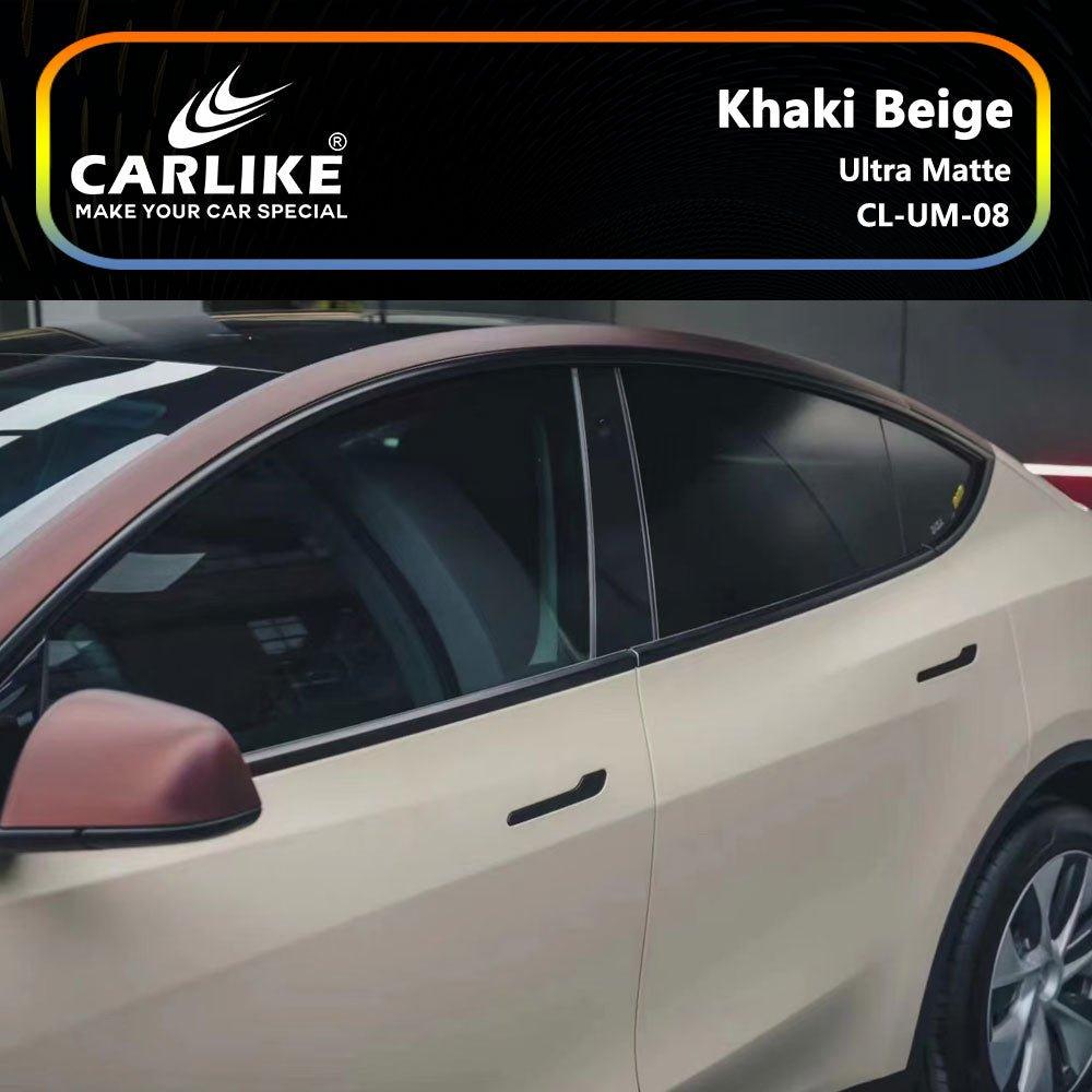 CARLIKE CL-UM-08 Ultra Mat Kaki Beige Vinyle — 
