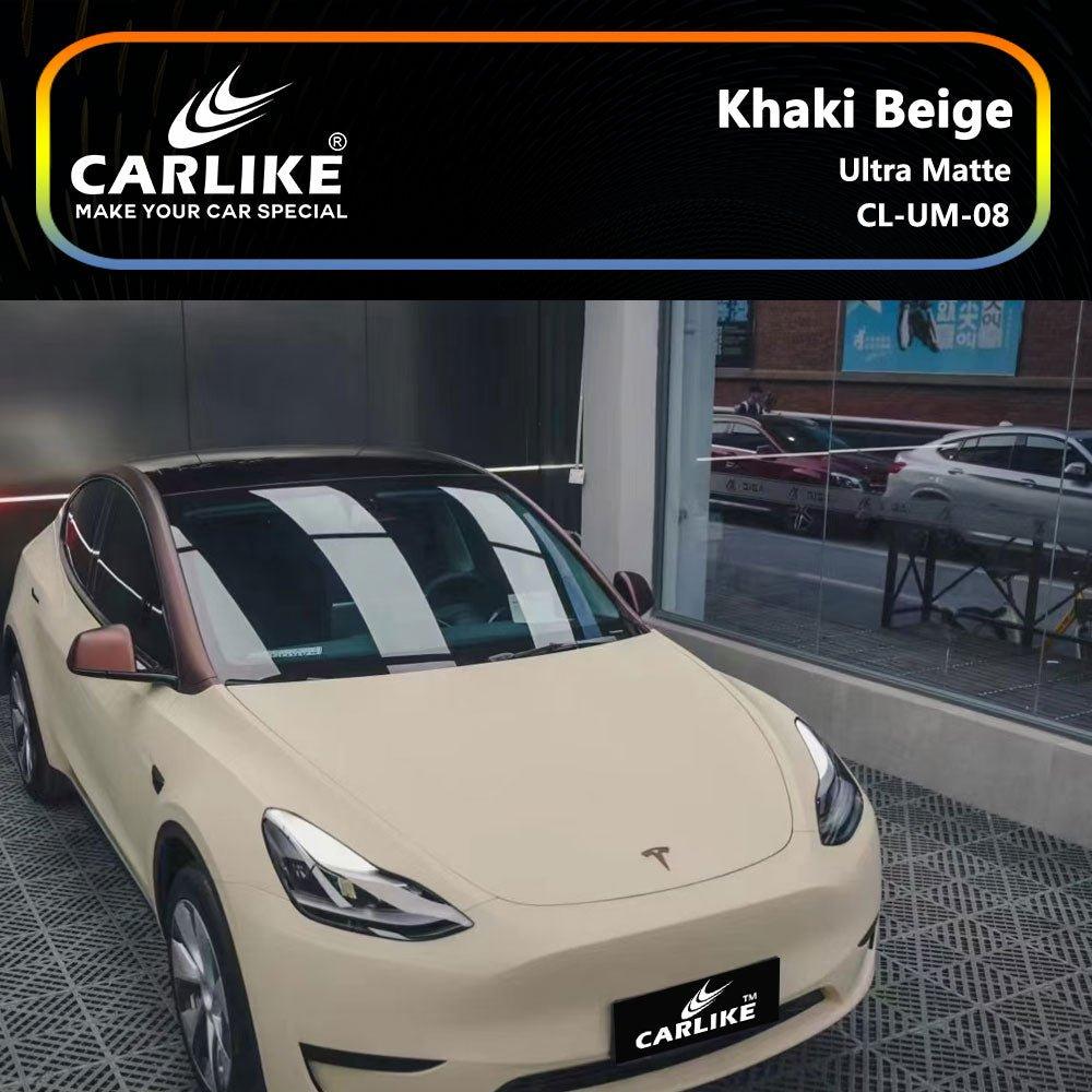 CARLIKE CL-UM-08 Ultra Mat Kaki Beige Vinyle — 